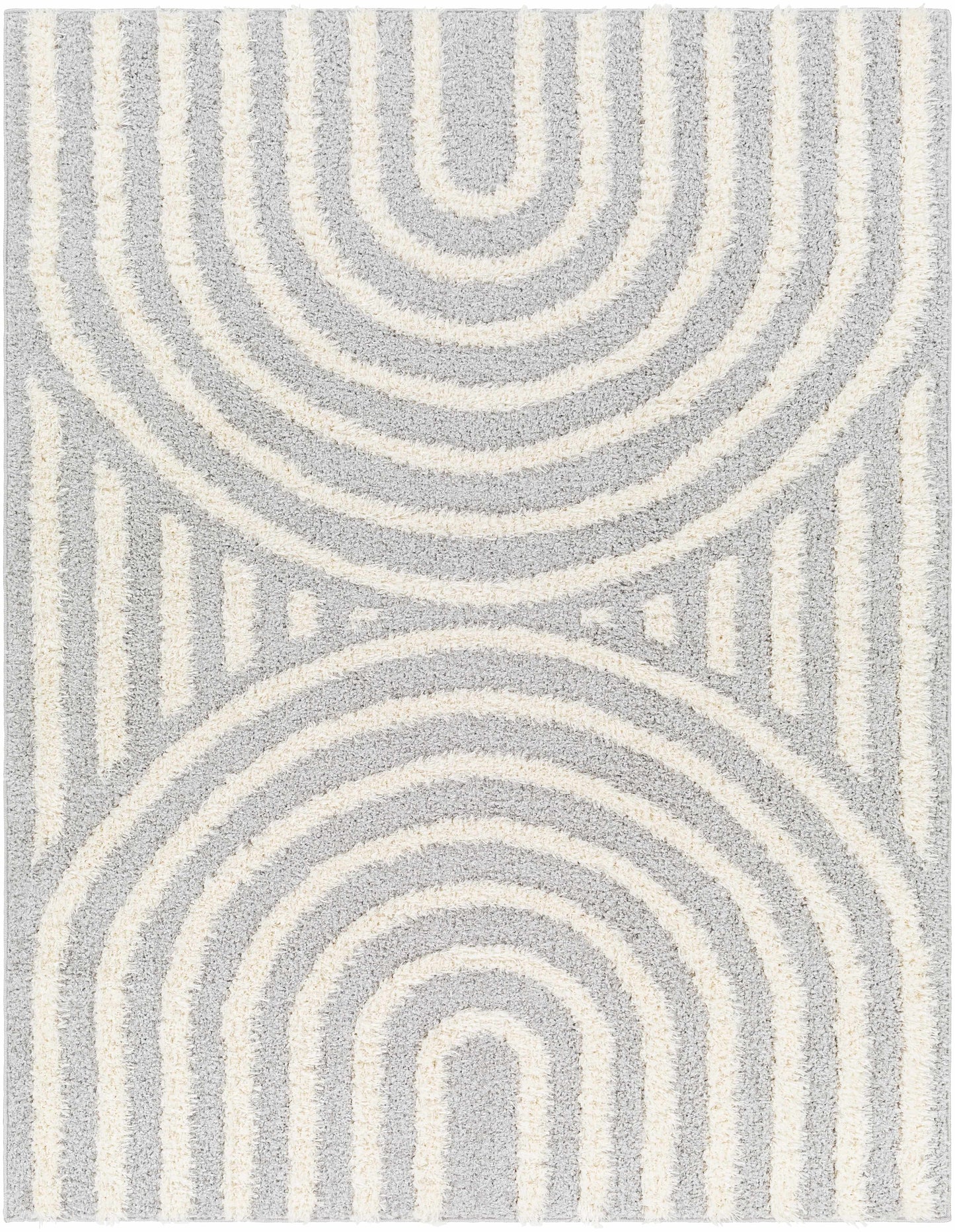 Arnel Gray & Beige Area Rug