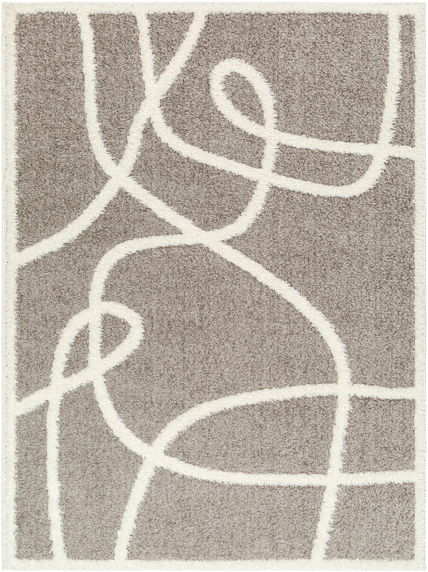 Gilon Taupe Plush Area Rug