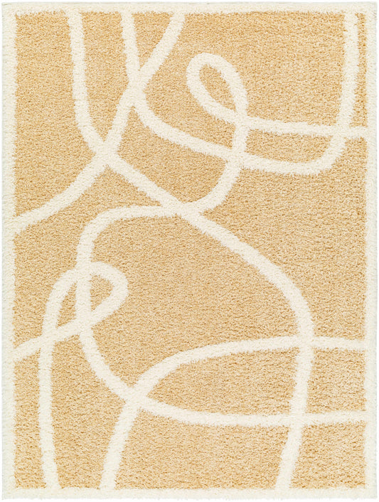 Gilon Camel Plush Area Rug