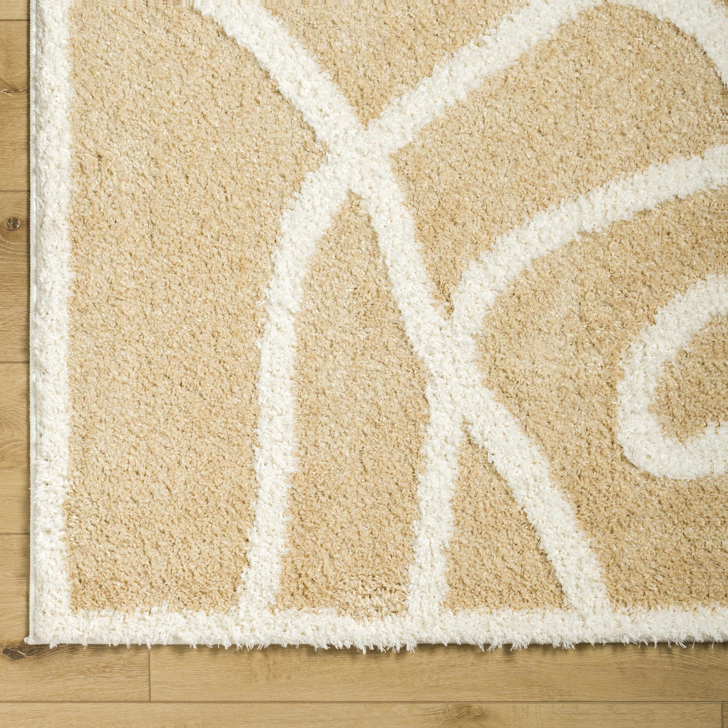 Gilon Camel Plush Area Rug