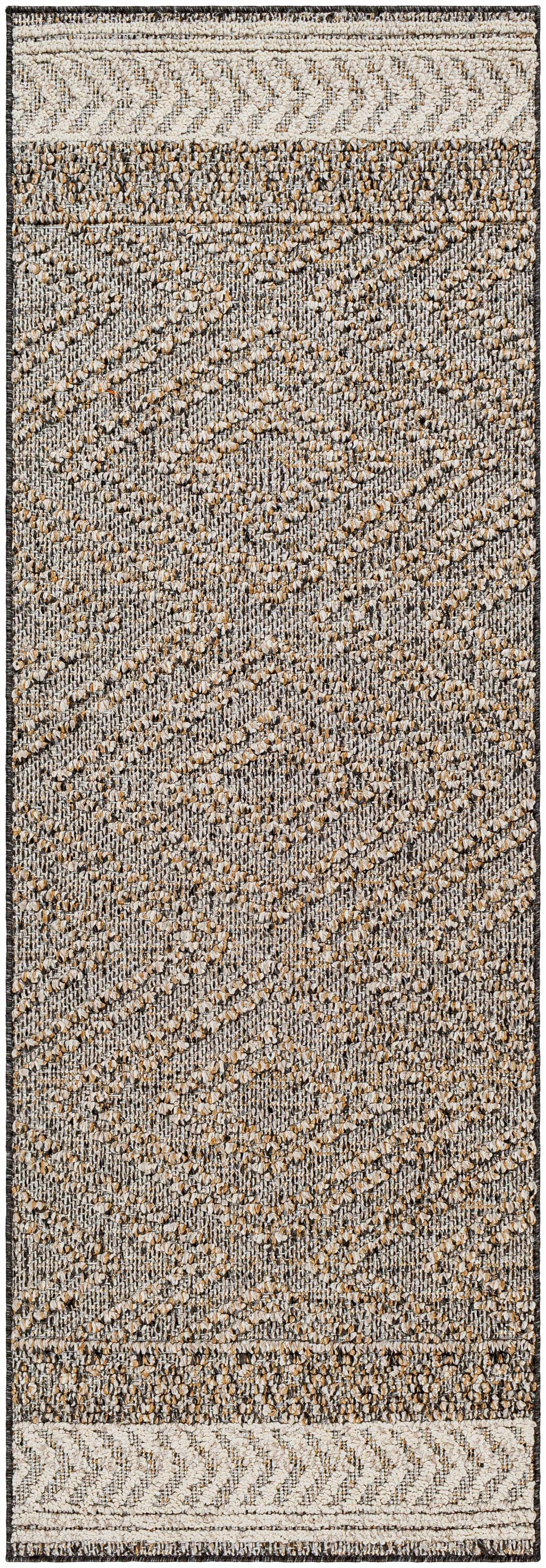 Beige Charcoal Areli Area Rug