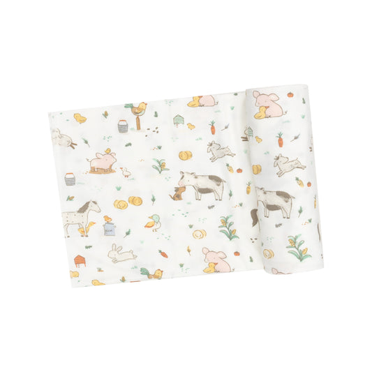 Swaddle Blanket - Farm Babies