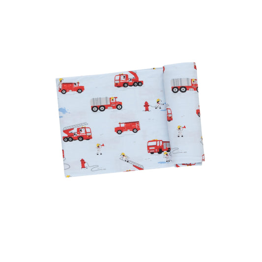 Swaddle Blanket - Firetruck Dalmations