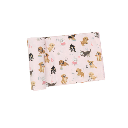 Swaddle Blanket - Puppy Alphabet