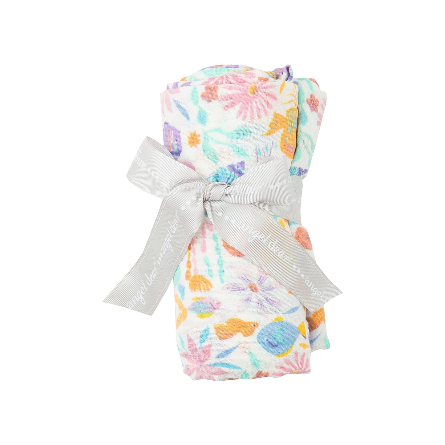 Swaddle Blanket - Tropical Fish Floral