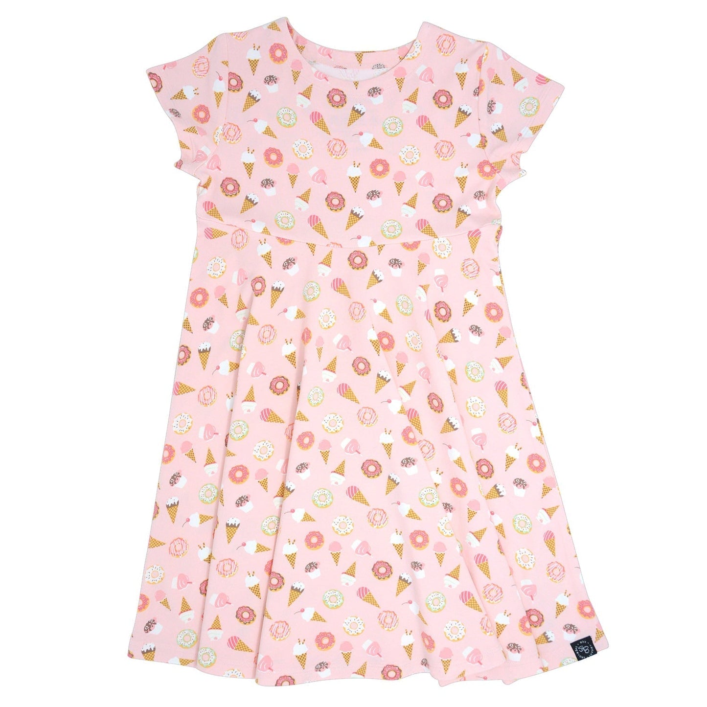 Swirly Girl Short Sleeve Dress