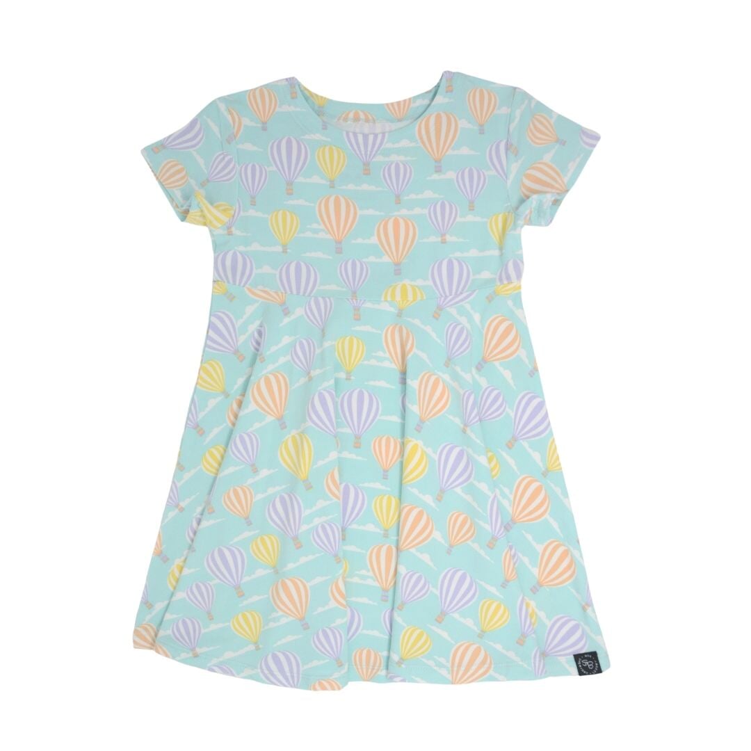 Swirly Girl Short Sleeve Dress