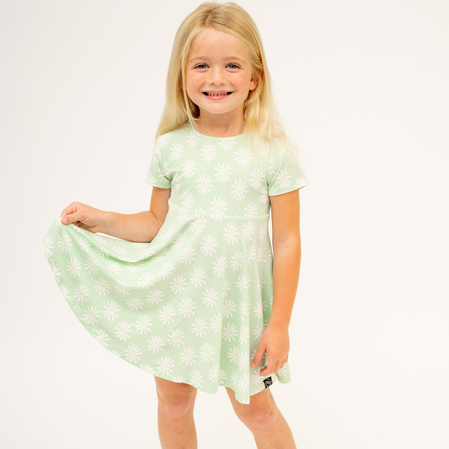 Swirly Girl Short Sleeve Dress