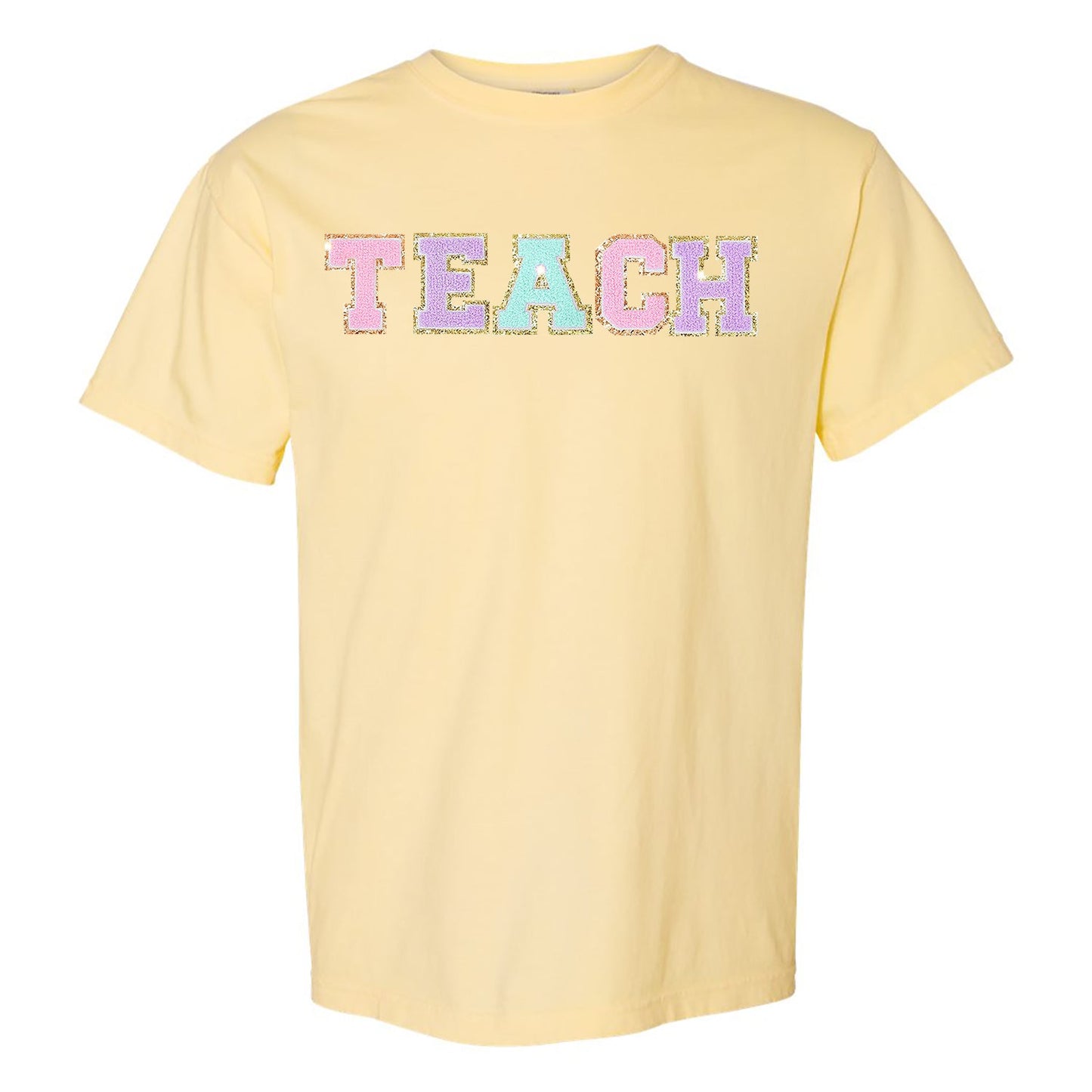 Teach Letter Patch Comfort Colors T-Shirt