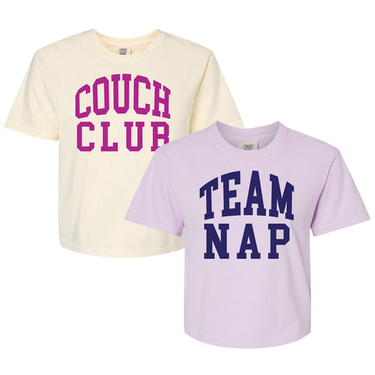 'Team Nap/Couch Club' Boxy T-Shirt