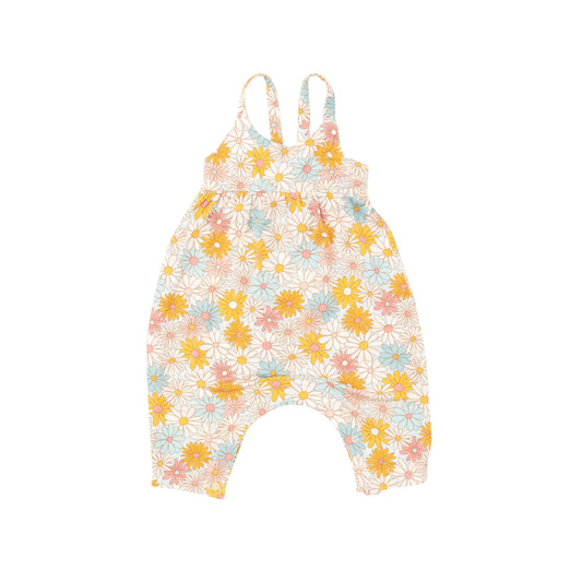 Tie Back Romper - Good Vibes Daisy