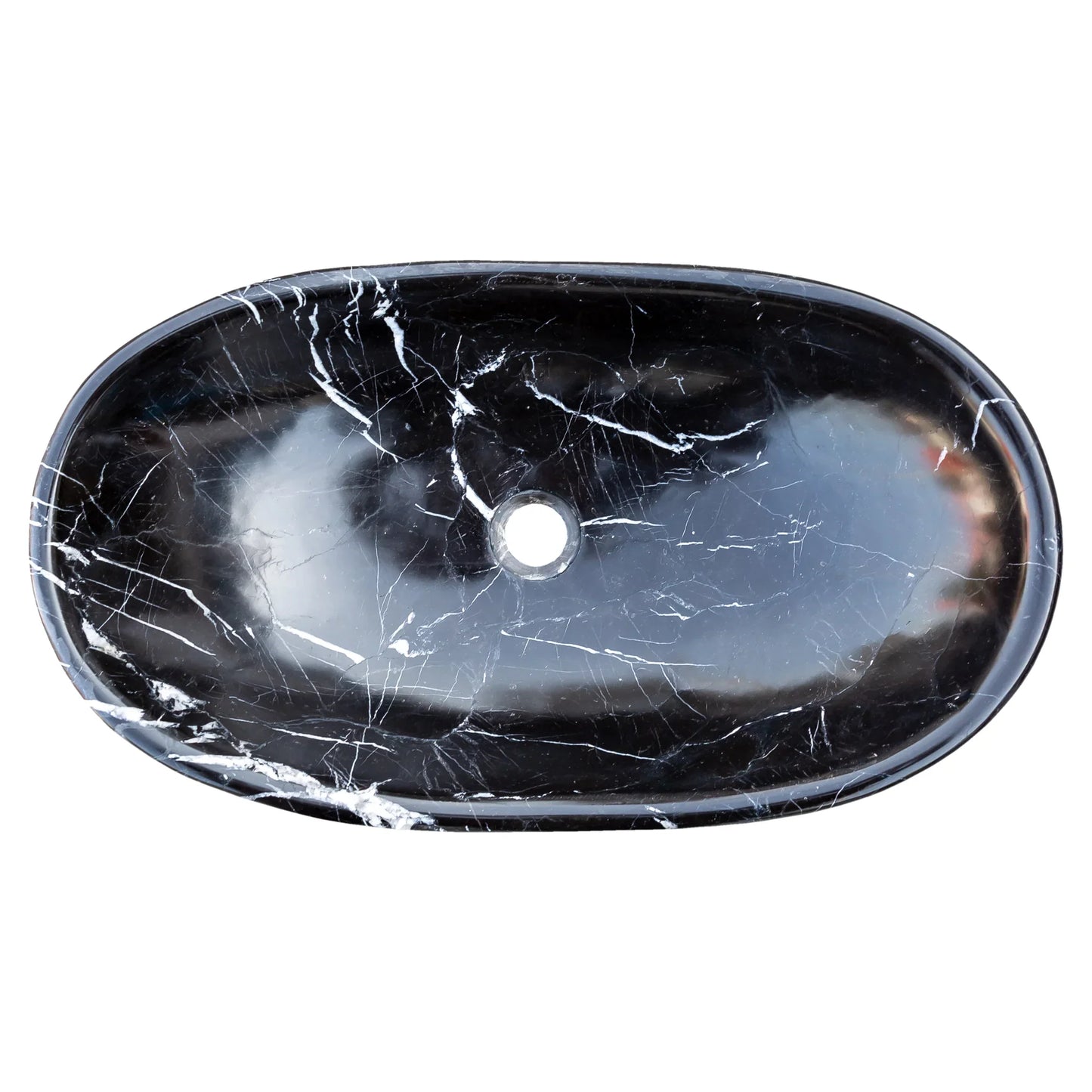 Toros Black Marble Above Vanity Gondola Design Bathroom Sink