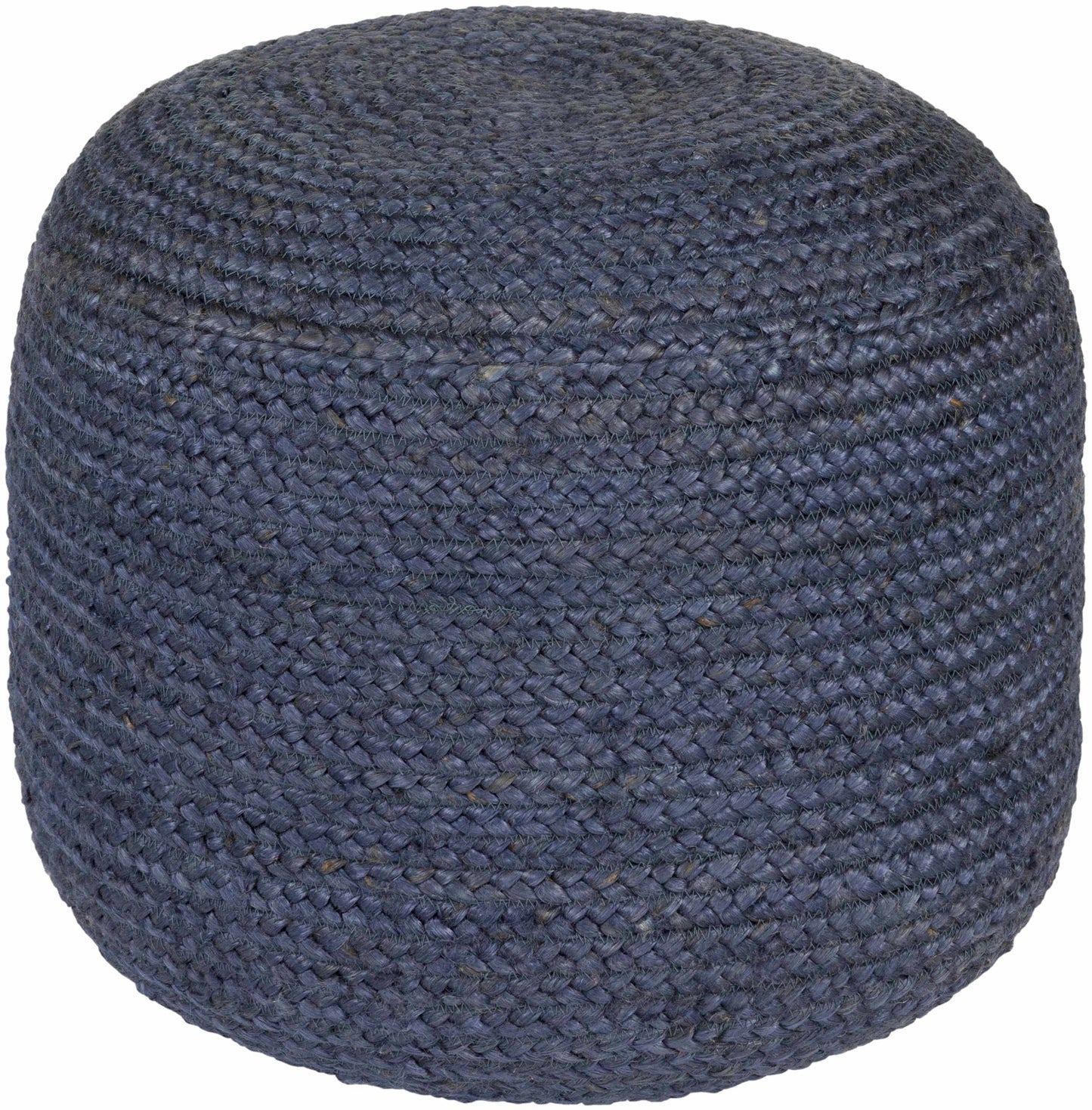 Kaumakani Jute Pouf in Dark Blue