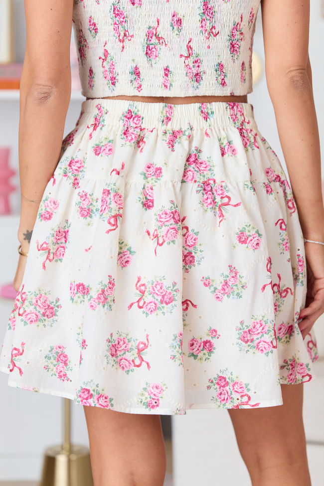 Jacqueline Floral Bow Skirt SALE