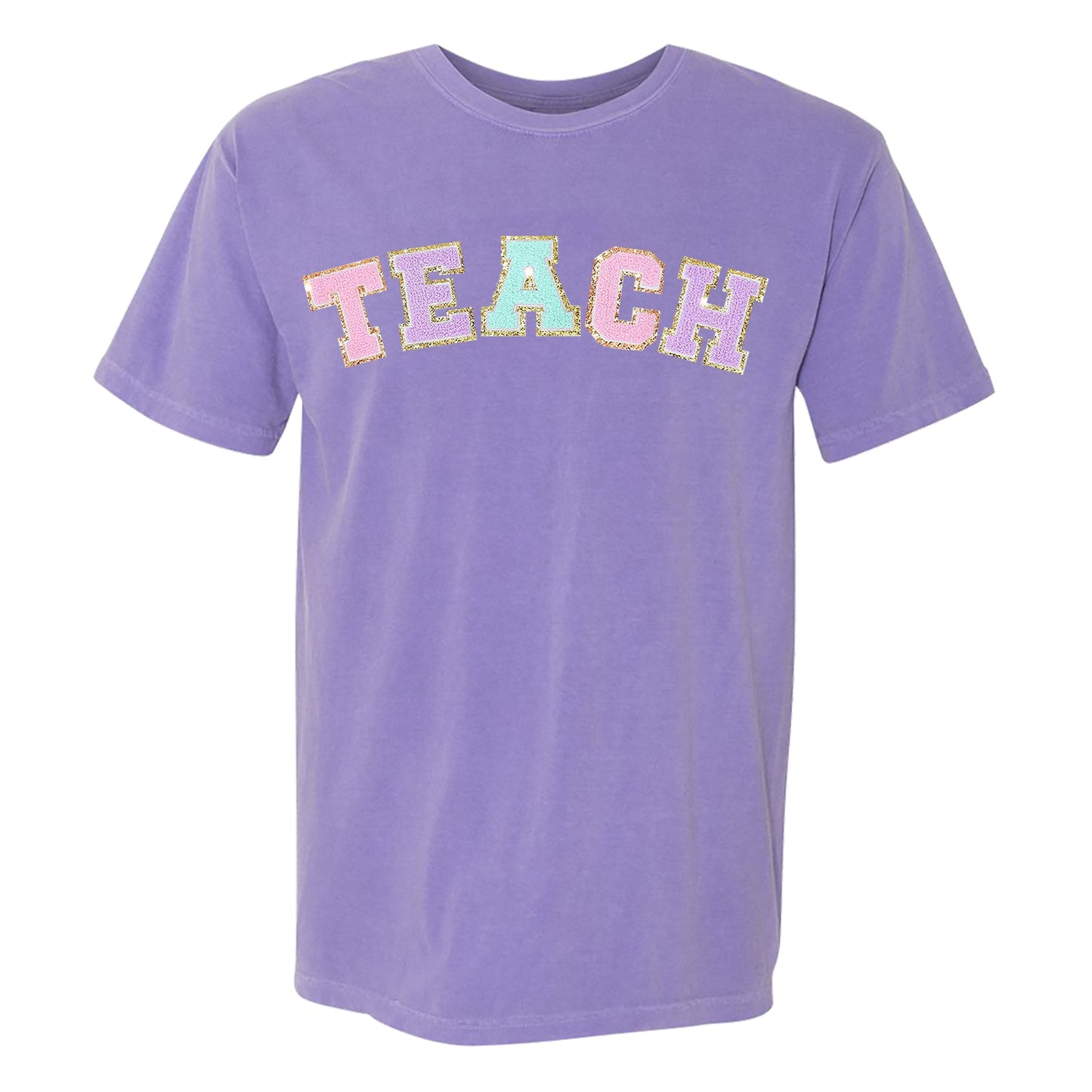 Teach Letter Patch Comfort Colors T-Shirt