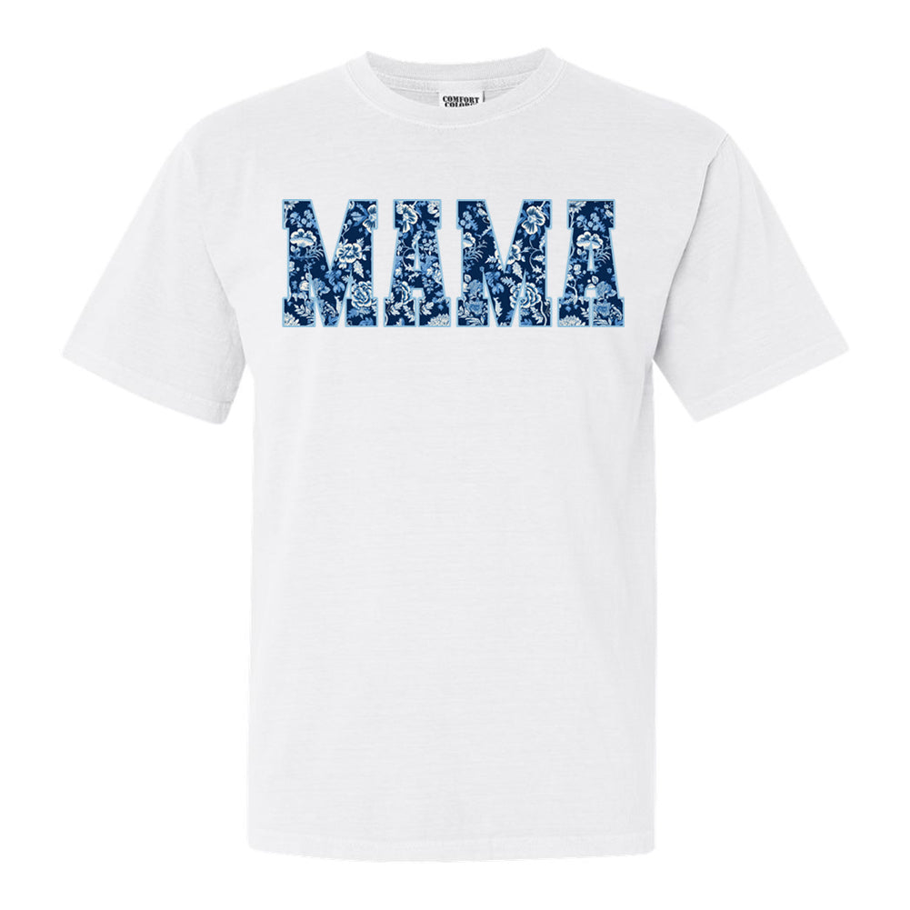 'Blue & White Chinoiserie Mama' T-Shirt