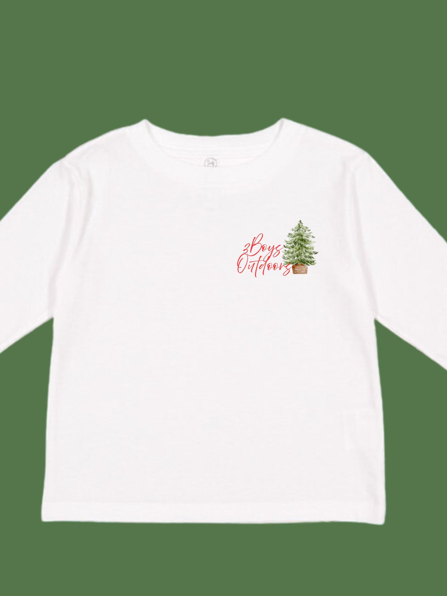 3Boys Outdoors North Pole Pup Long Sleeve Tee