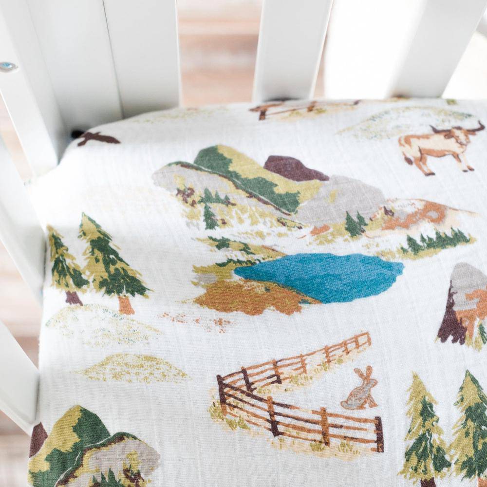 Wyoming Classic Muslin Crib Sheet