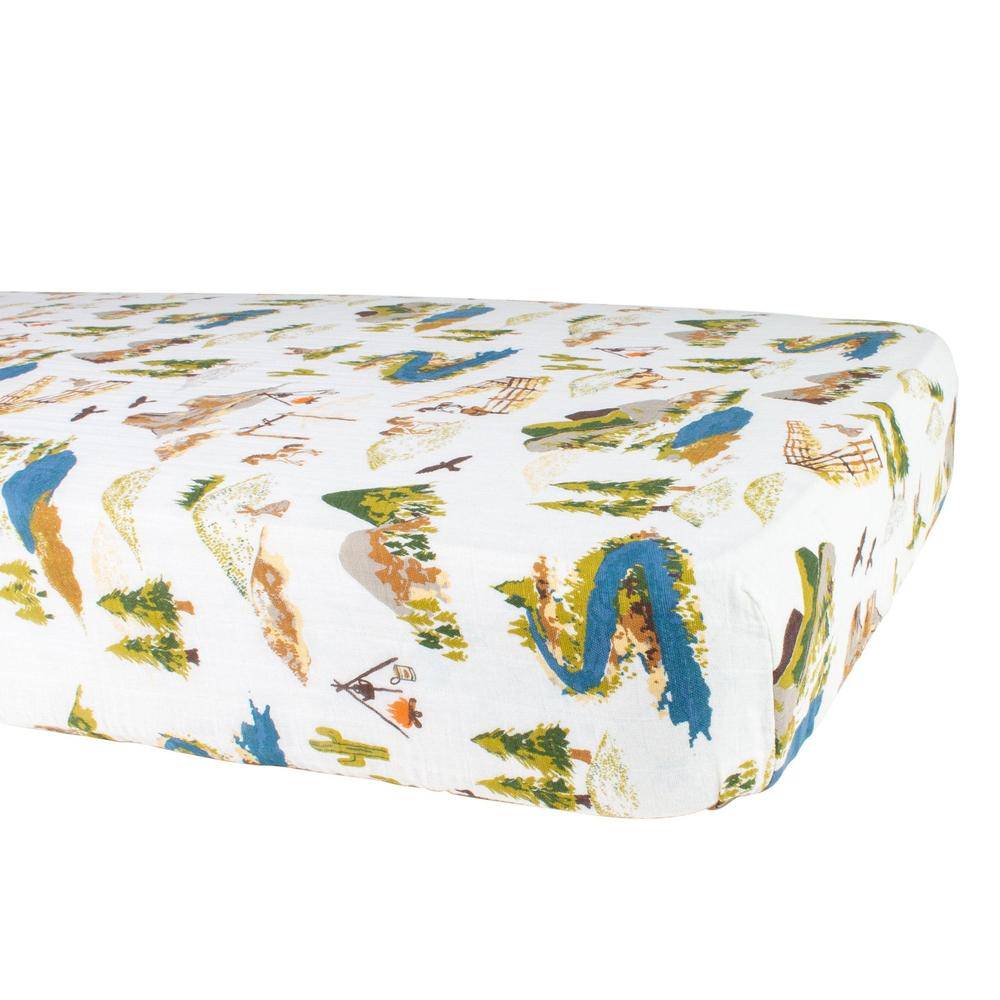 Wyoming Classic Muslin Crib Sheet