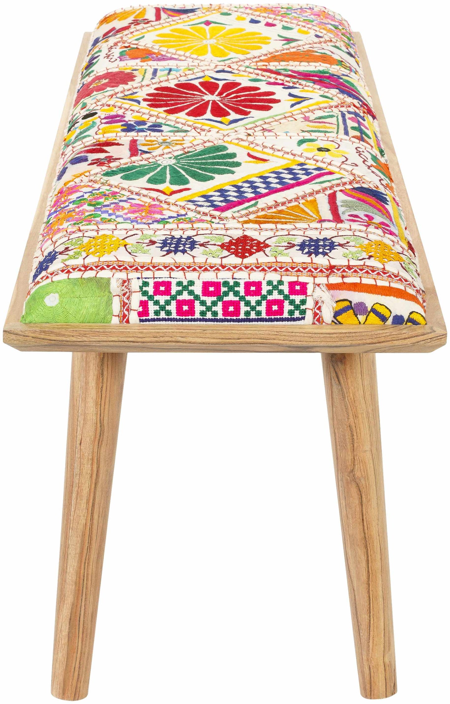 Yook Colorful Wood Bench