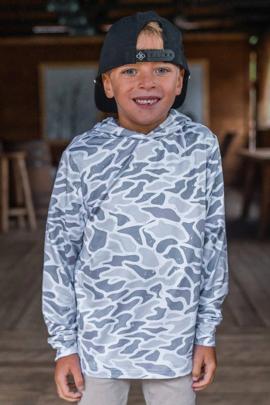 Burlebo Youth Performance Hoodie - White Camo