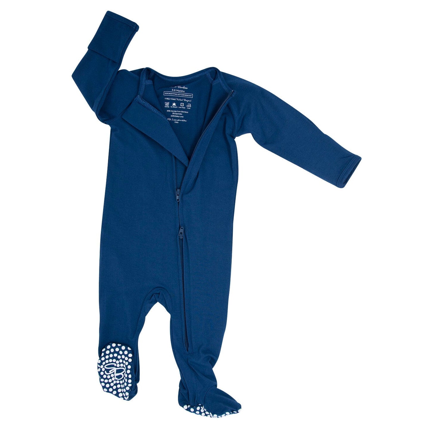Zipper Footie Classic Navy