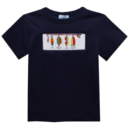 Vive La Fete - Lures Smocked Knit Short Sleeve Boys T-Shirt