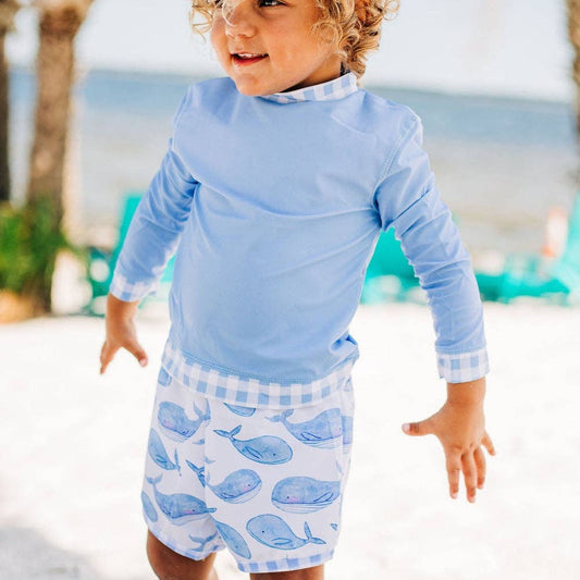 Sugar Bee Clothing - Whales - Swim Shorts