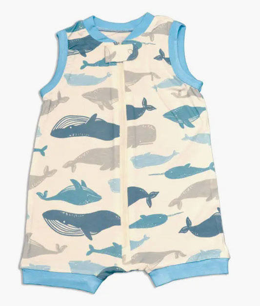 Bamboo Whale of a Time Sleeveless Romper