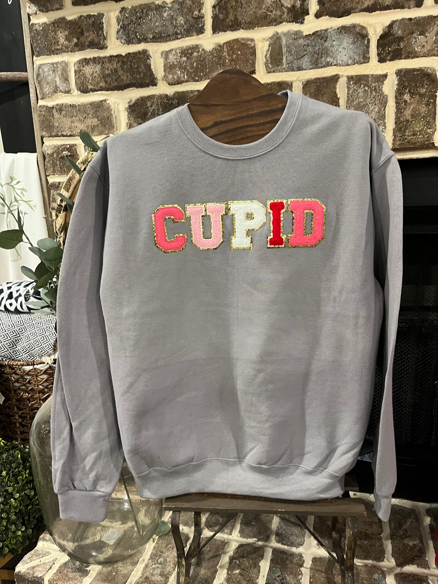 Cupid Chenille Crewneck