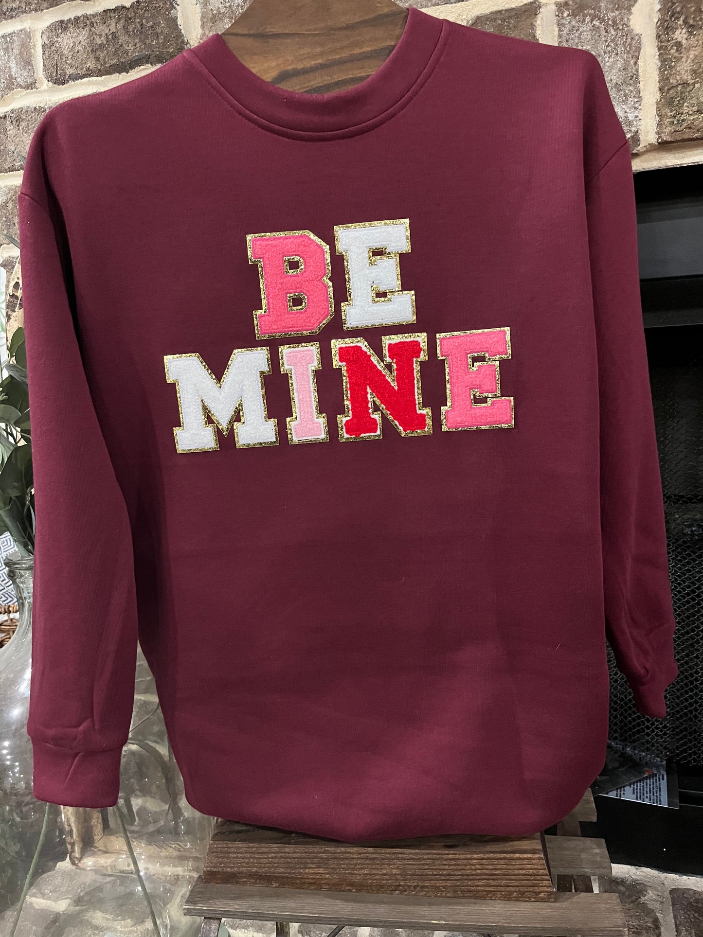 Be Mine Chenille Crewneck